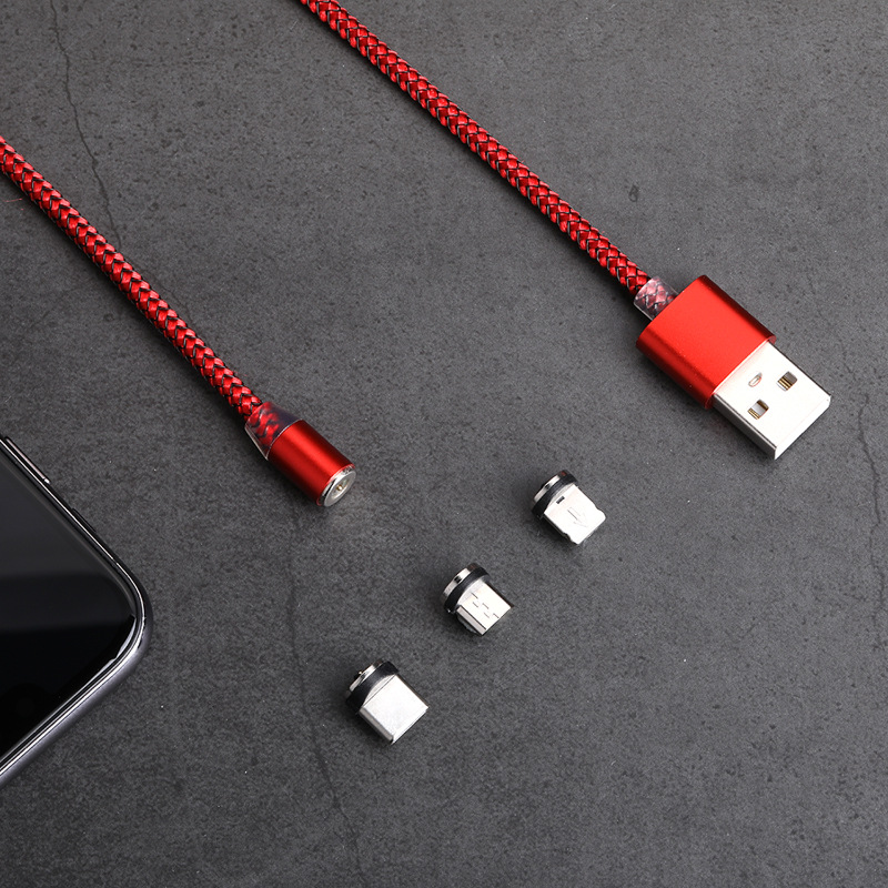 Magnetic Sucker Data Cable Android Micro USB Three-in-One Charge Cable for Apple Type C Manufacturer