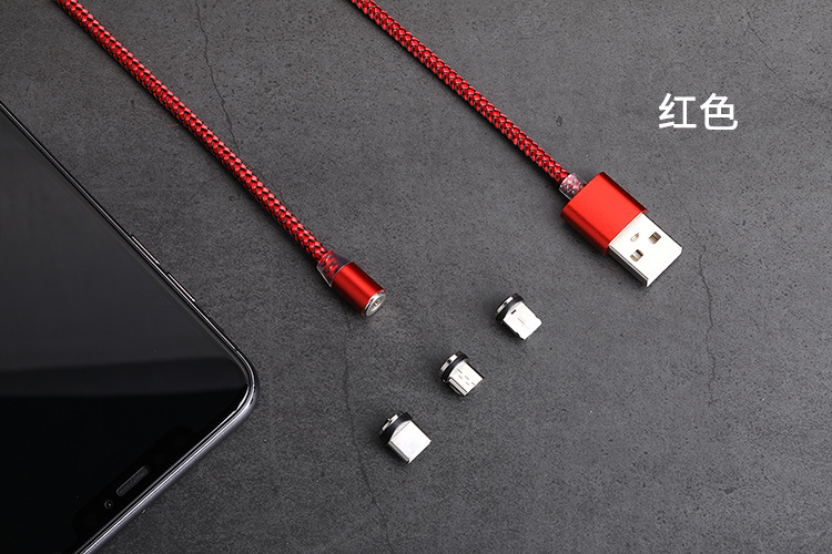 Magnetic Sucker Data Cable Android Micro USB Three-in-One Charge Cable for Apple Type C Manufacturer Magnetic Sucker Data Cable Android Micro USB Three-in-One Charge Cable for Apple Type C Manufacturer