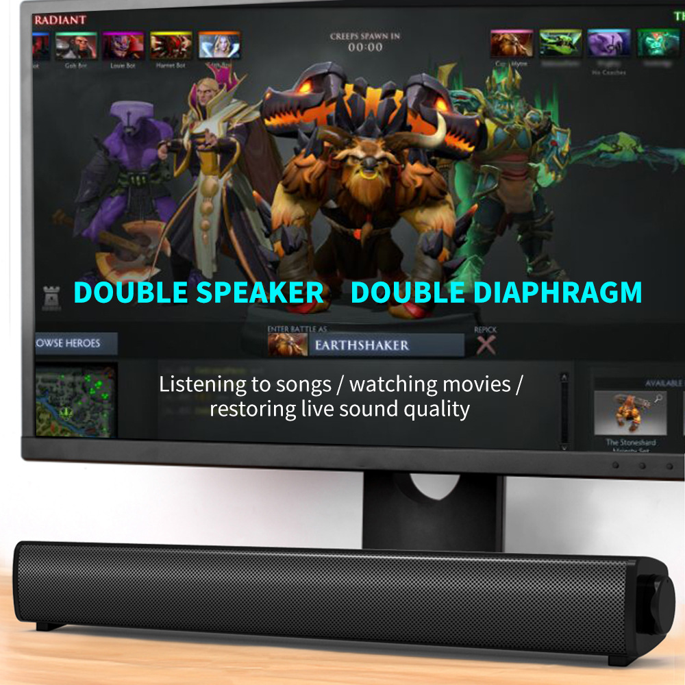 Computer USB Audio Computer Sound Booster Audio Cable Speaker Computer Game Speaker Subwoofer Factory Direct Sales Computer USB Audio Computer Sound Booster Audio Cable Speaker Computer Game Speaker Subwoofer Factory Direct Sales
