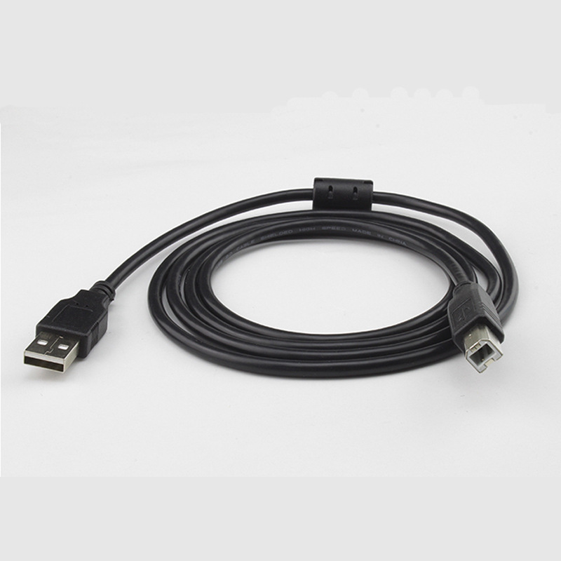 USB Cable Manufacturer USB Printer Cable 15 M AB Pure Copper Printer Cable Black Square Port Data Cable 20USB Cable