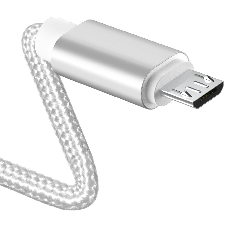 Android Data Cable Nylon Woven Type-c Mobile Phone Micro Charging Cable Suitable for Apple USB Spot Wholesale