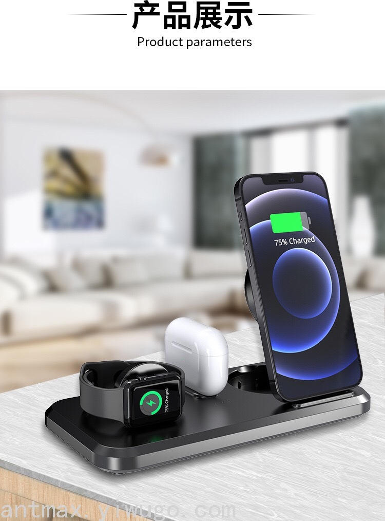 Folding Multifunctional Wireless Charger Android iPhone Universal Wireless Fast Charging Bracket Folding Multifunctional Wireless Charger Android iPhone Universal Wireless Fast Charging Bracket