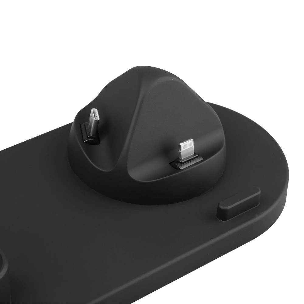 Amazon hot style three-in-one wireless charger is suitable for iphone headset three-in-one wireless charging bracket Amazon hot style three-in-one wireless charger is suitable for iphone headset three-in-one wireless charging bracket