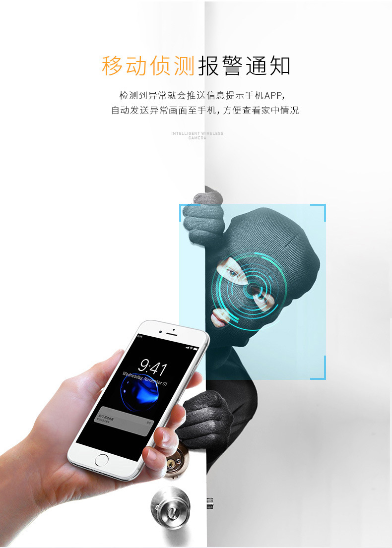 Wireless Camera WiFi Remote Monitor Home Intelligent Network HD Control Monitor Wireless Camera WiFi Remote Monitor Home Intelligent Network HD Control Monitor