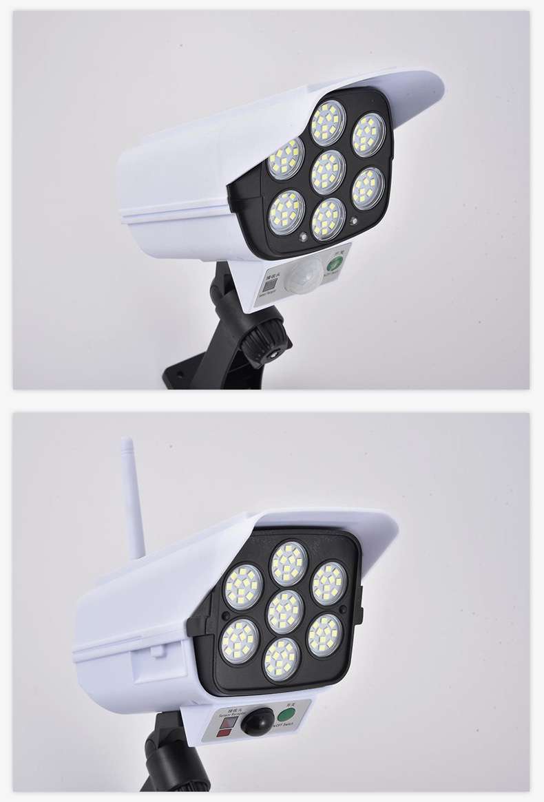 Three-Speed Solar Led Induction Wall Lamp Simulation Monitor Lamp Remote Control Integrated Monitor Lamp Three-Speed Solar Led Induction Wall Lamp Simulation Monitor Lamp Remote Control Integrated Monitor Lamp