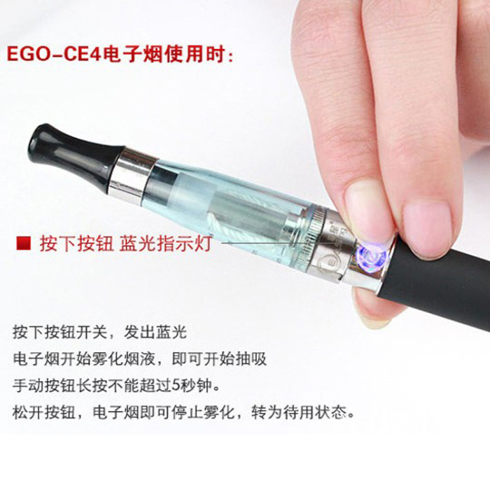 High quality rechargeable electronic cigarette ego CE4 blister cards kits