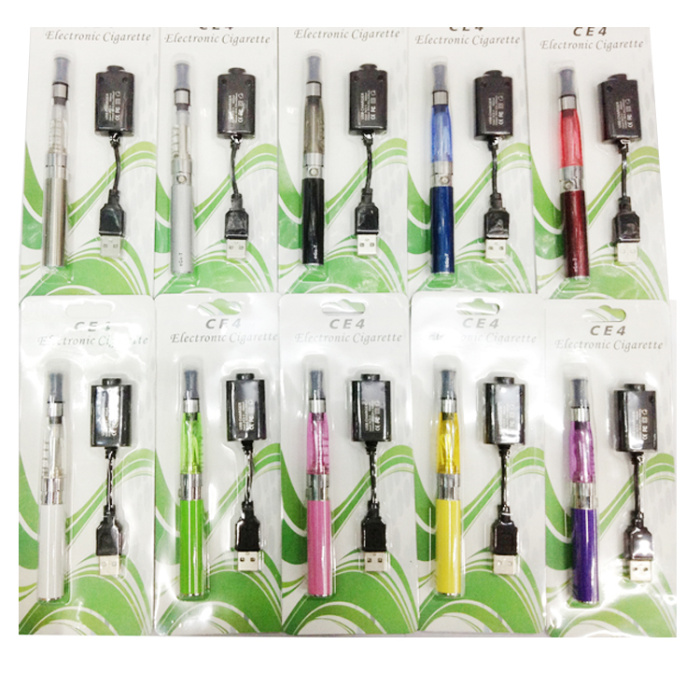 High quality rechargeable electronic cigarette ego CE4 blister cards kits