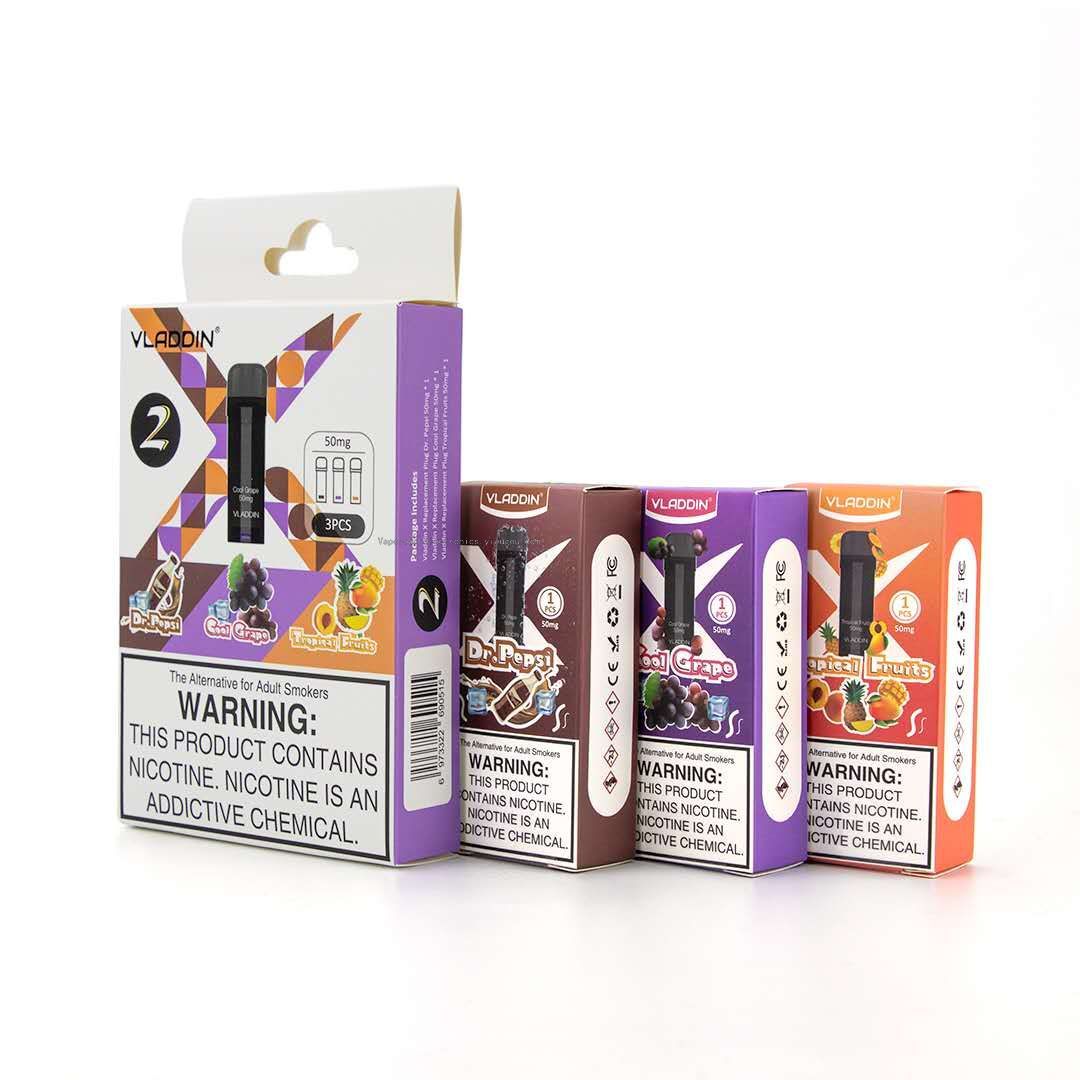 New Original Authentic Vladdinx Rechargeable Replaceable Cigarette Bomb Fruit FlavorDisposable Electronic Cigarette