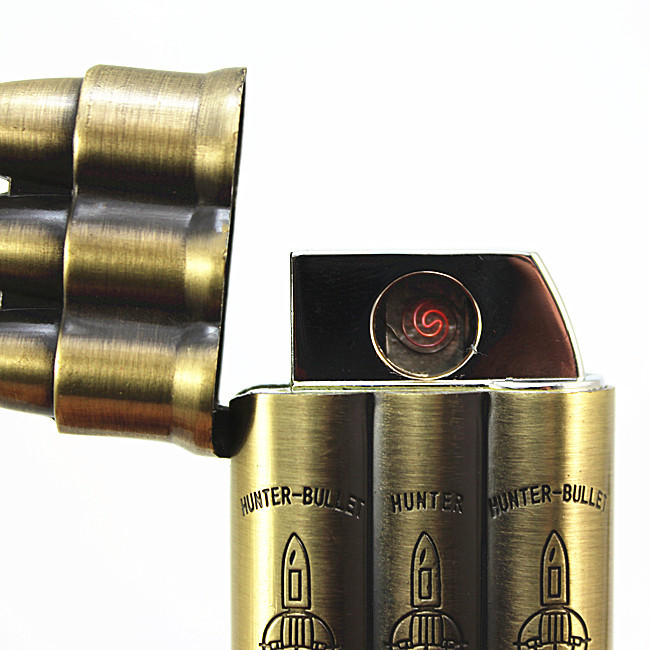 Three bullets USB rechargeable electronic cigarette lighter wholesale creative Yanju lighter wholesale
