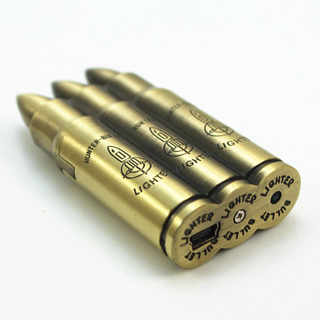 Three bullets USB rechargeable electronic cigarette lighter wholesale creative Yanju lighter wholesale