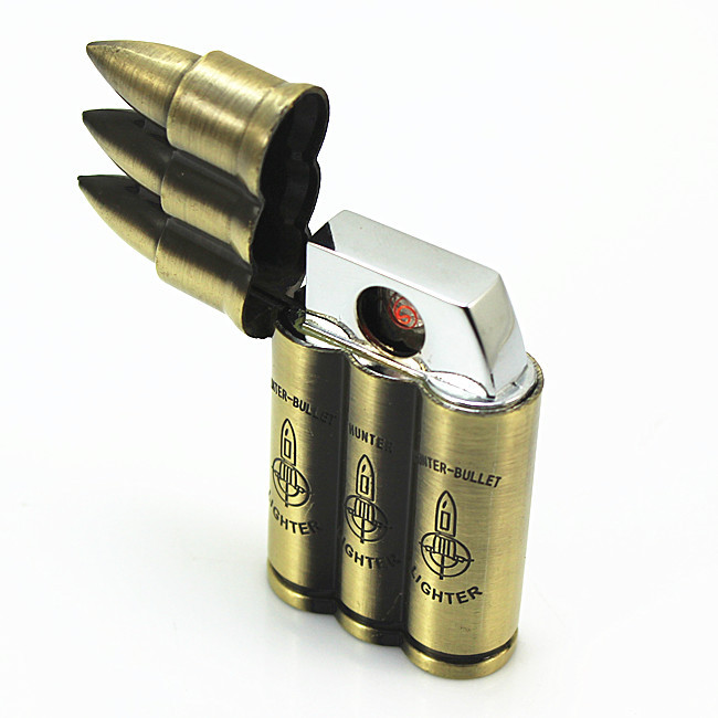 Three bullets USB rechargeable electronic cigarette lighter wholesale creative Yanju lighter wholesale