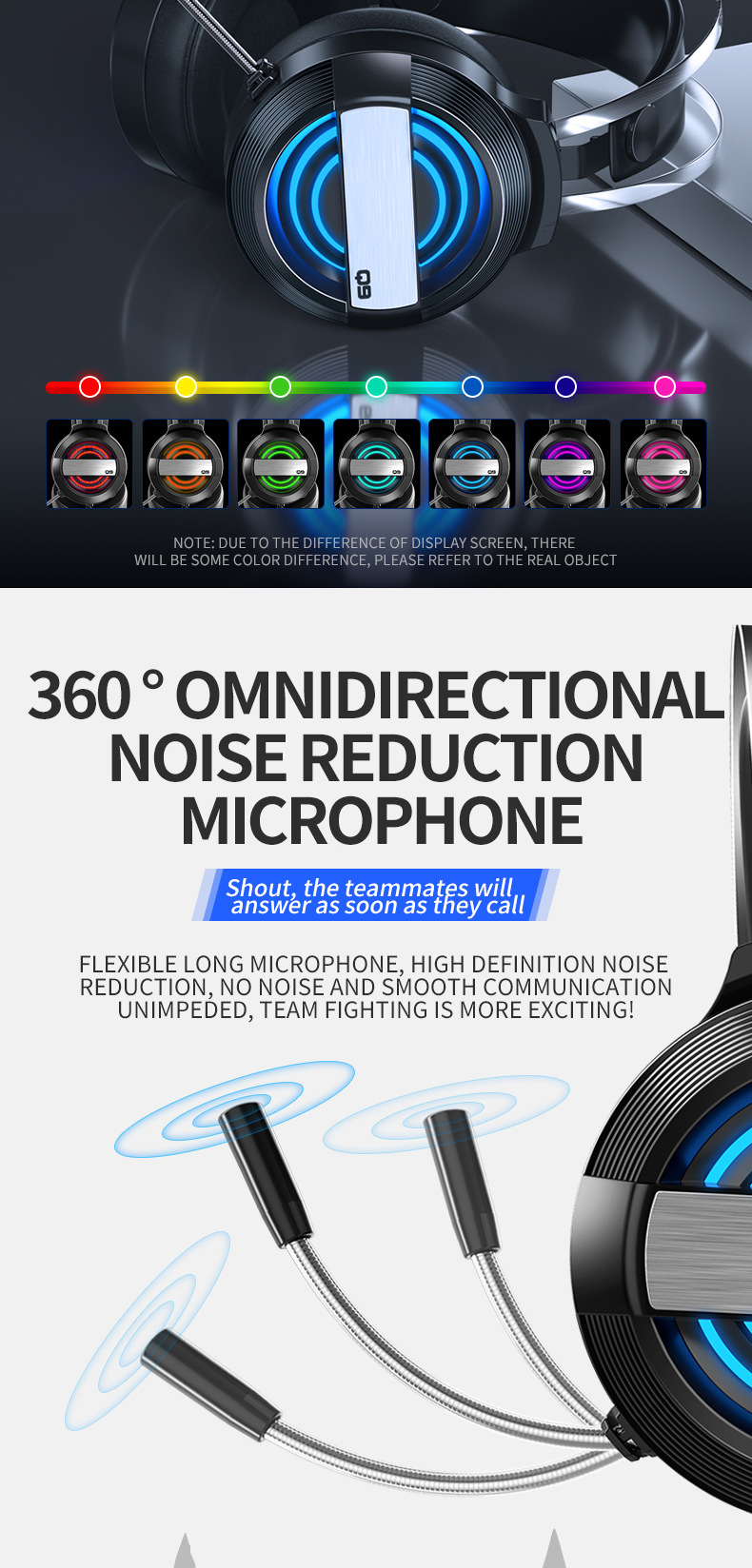 MC Maicai New Head-Mounted Computer Earphone Drive-by-Wire Desktop E-Sports USB Wired Headset with Microphone