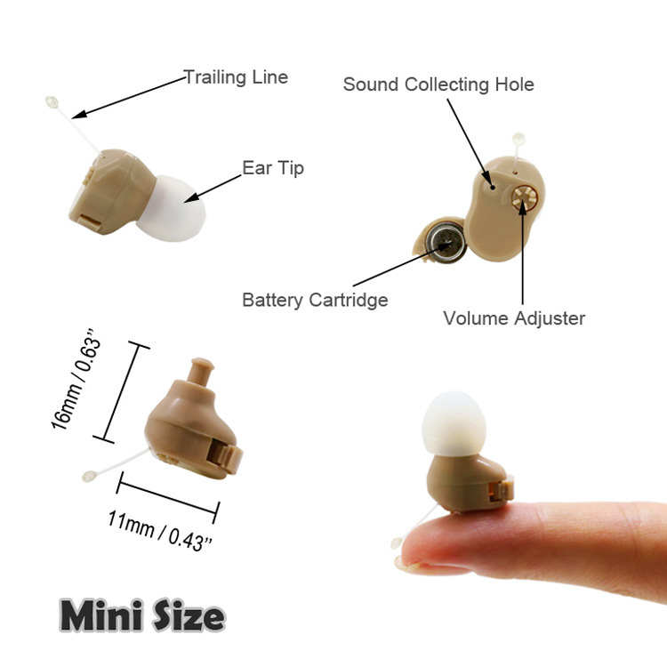 Factory Direct Sales Hot Hearing Aids Invisible in-Ear Hearing Aid Earphone Sound Amplifier Cross-Border English Version Factory Direct Sales Hot Hearing Aids Invisible in-Ear Hearing Aid Earphone Sound Amplifier Cross-Border English Version