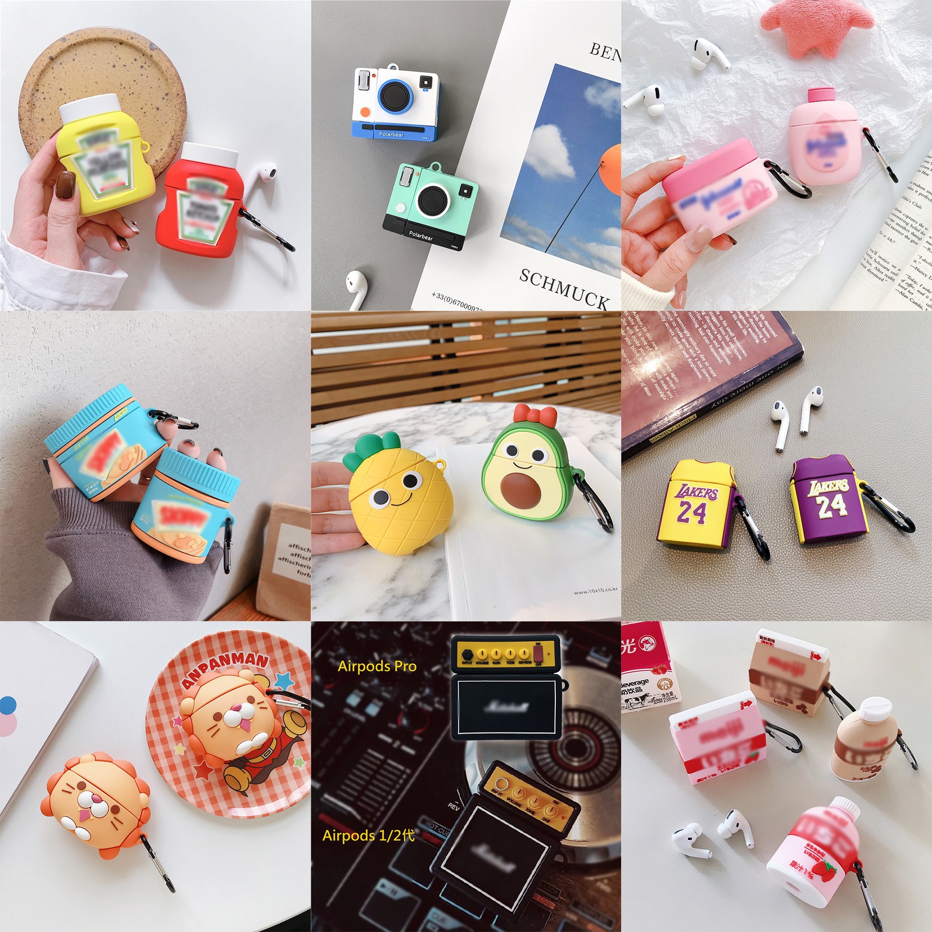 AirPods Pro Protective Case Cartoon Apple Bluetooth Wireless Earphone Case Cute 12 Generation Protective Case Applicable AirPods Pro Protective Case Cartoon Apple Bluetooth Wireless Earphone Case Cute 12 Generation Protective Case Applicable