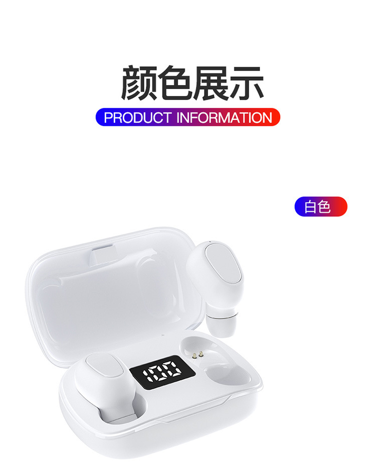 Cross-Border New TWS Bluetooth Headset 5.0 Stereo Dual Handle Call Earphone Wireless Headset Manufacturer New Style