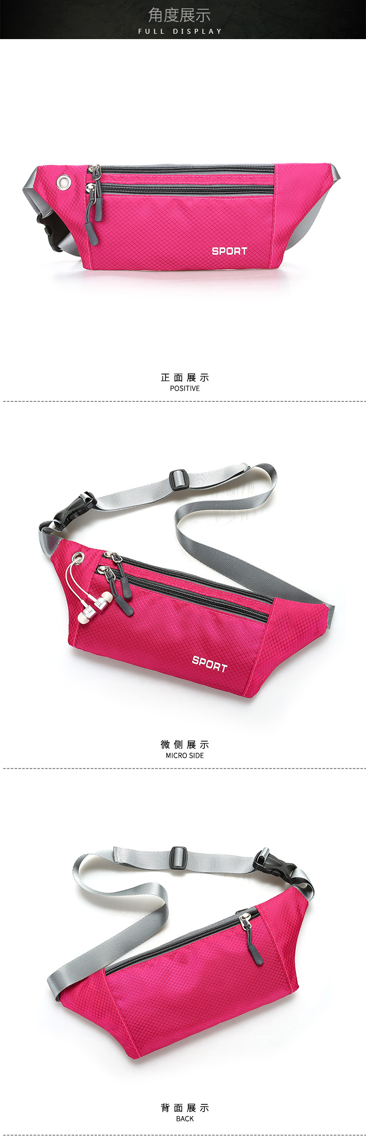 Unisex Running Pouch Cycling Pouch Earphone Sports Phone Waist Bag Female Waterproof Nylon Rhombus Chest Bag Backpack Unisex Running Pouch Cycling Pouch Earphone Sports Phone Waist Bag Female Waterproof Nylon Rhombus Chest Bag Backpack