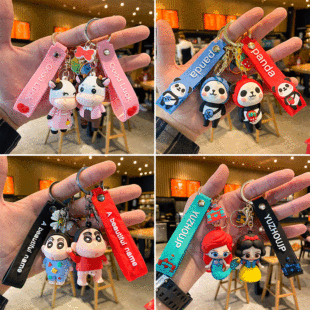 Cute Cartoon Small Plush Cute Little Bear Earphone Sleeves Accessories Car Interior DIY Backpack Keychain Pendant