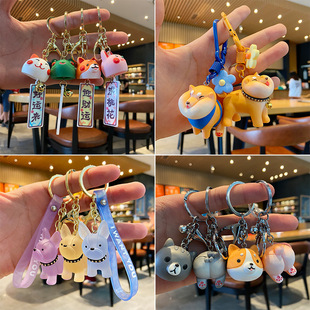 Cute Cartoon Small Plush Cute Little Bear Earphone Sleeves Accessories Car Interior DIY Backpack Keychain Pendant