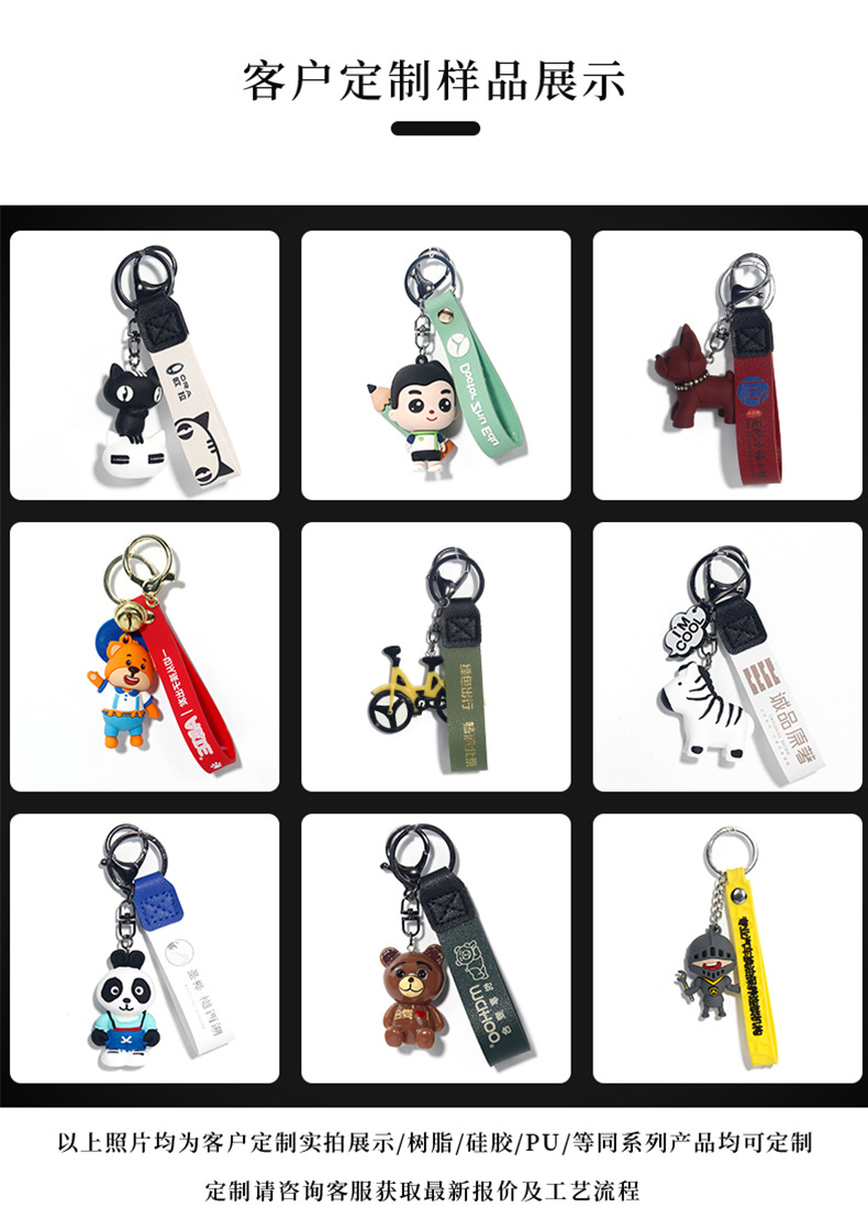 Cute Cartoon Small Plush Cute Little Bear Earphone Sleeves Accessories Car Interior DIY Backpack Keychain Pendant