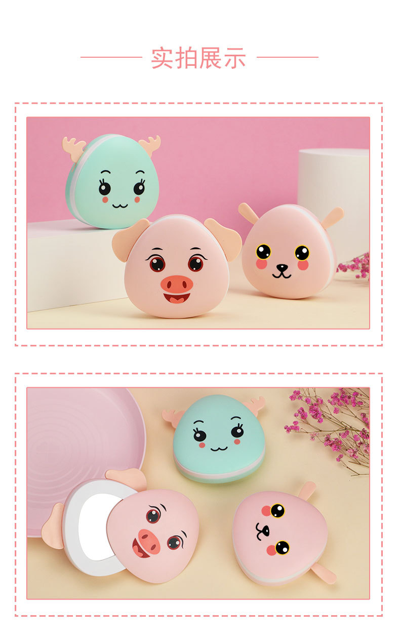 USB Charging Multifunctional Mini Hand Warmer Makeup Mirror Electric Heater Winter Gift Cartoon Self-Heating Heating Pad