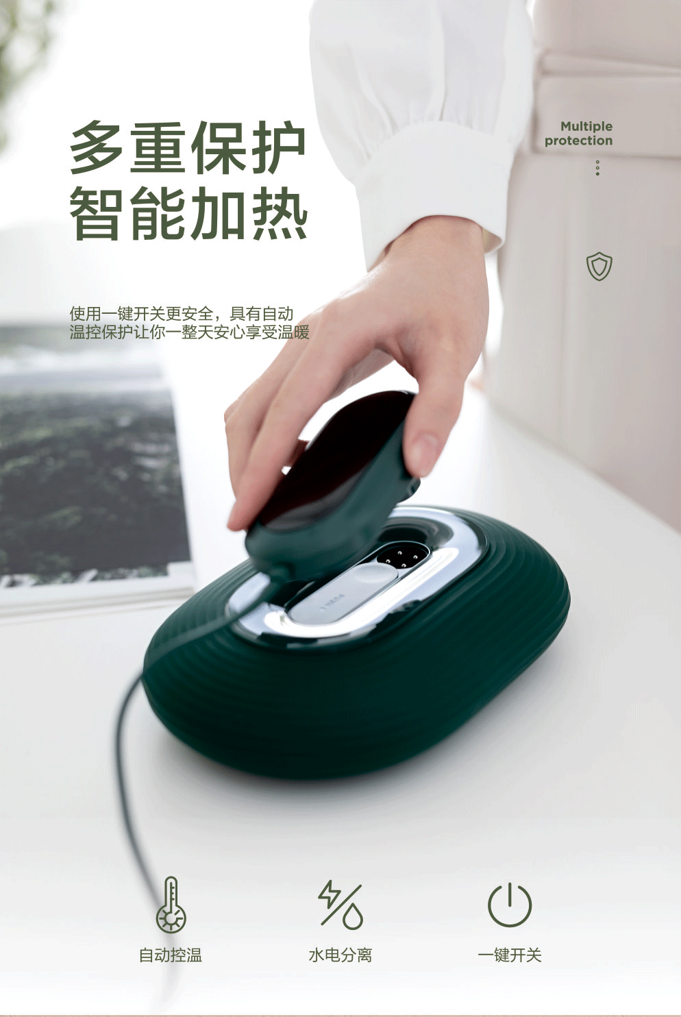Electric Heating Water Bag Student Silicone Explosion-Proof Hand Warmer Hot Compress Winter New Hand Warmer
