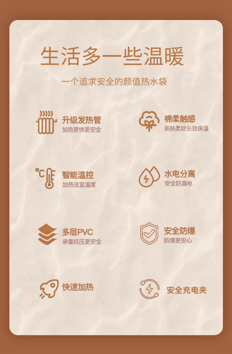 New Electric Hot Water Bag Charging Winter Gift Wholesale Electric Warming Plug-in Smart Explosion-Proof electric warmer New Electric Hot Water Bag Charging Winter Gift Wholesale Electric Warming Plug-in Smart Explosion-Proof electric warmer