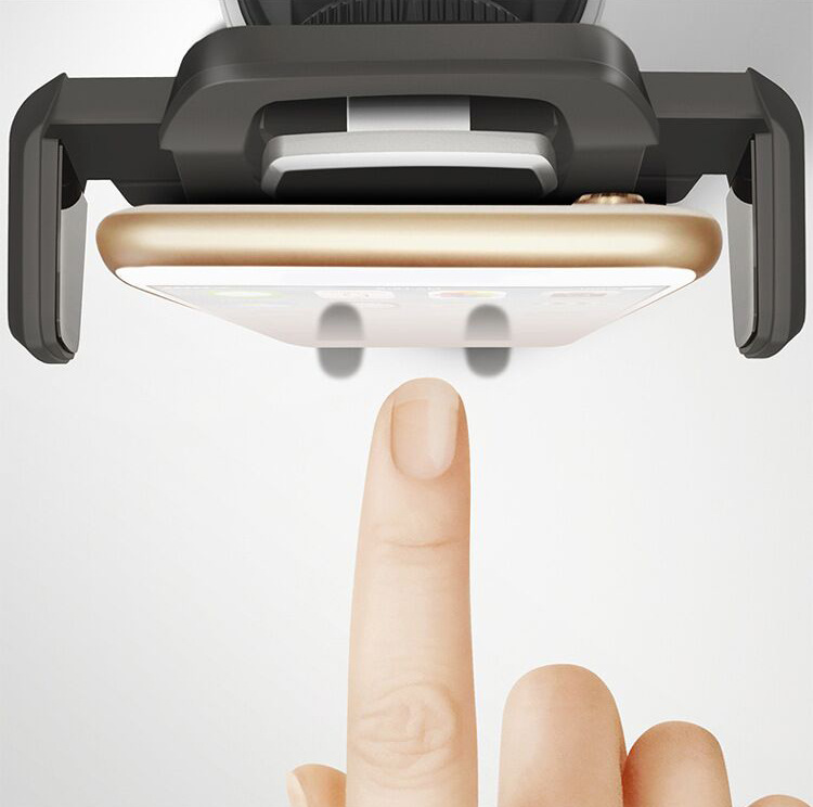 Long rod automatic lock car bracket deformation telescopic instrument table car phone navigation