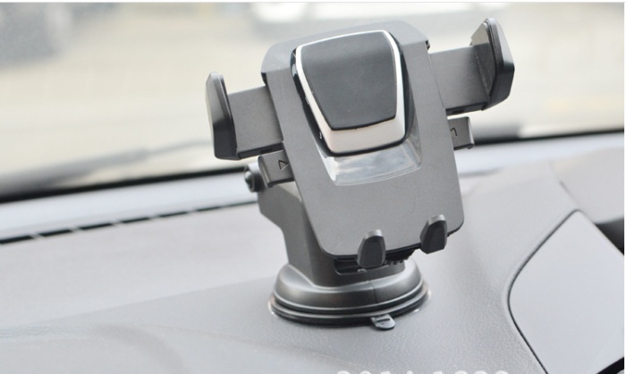 Long rod automatic lock car bracket deformation telescopic instrument table car phone navigation