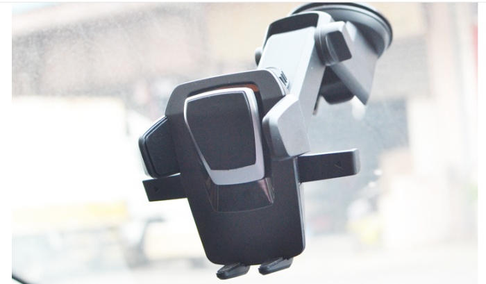 Long rod automatic lock car bracket deformation telescopic instrument table car phone navigation