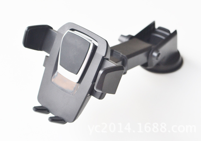 Long rod automatic lock car bracket deformation telescopic instrument table car phone navigation