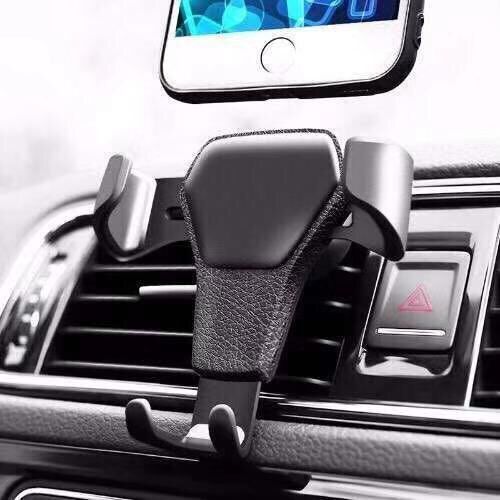 Car Vent Car Fixed Universal Universal Car Bracket Leather Pattern Car Mobile Phone Bracket Car Supplies