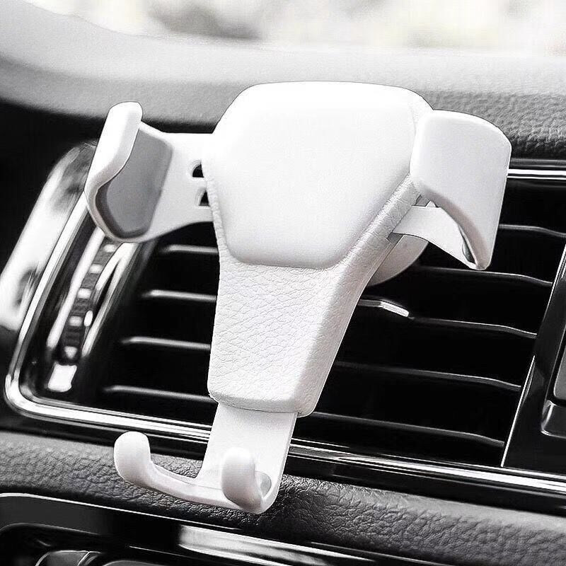 Car Vent Car Fixed Universal Universal Car Bracket Leather Pattern Car Mobile Phone Bracket Car Supplies