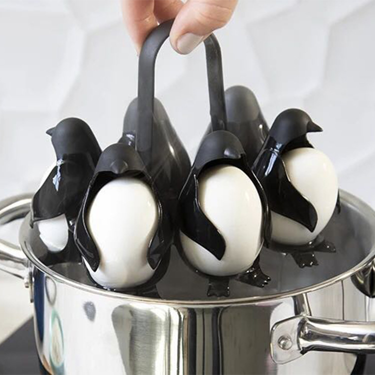 Multi-functional kitchen refrigerator egg storage shelf storage shelf penguin egg cooker egg steamer egg cooker