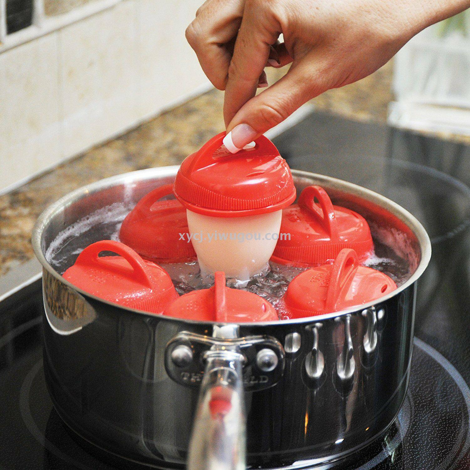 2018 TV new silicone egg cooker mini steamed egg, 6 egg molding mould.