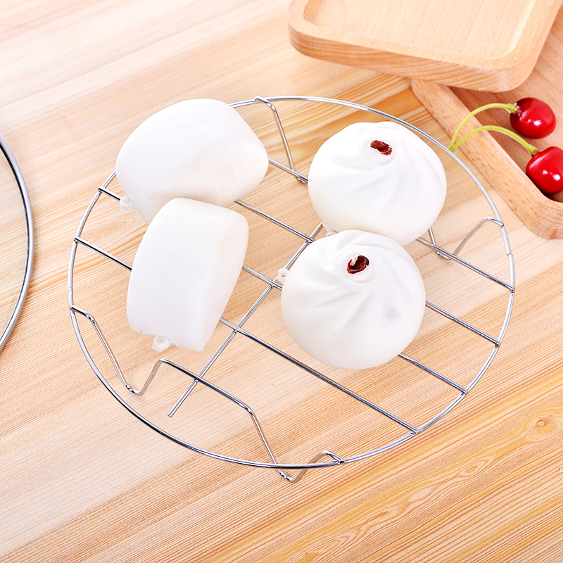 Kitchen High Leg SST Steaming Rack Four Corner Steaming Tray Steamed Egg Stand Rice Cooker Steaming Rack Steamer Rack