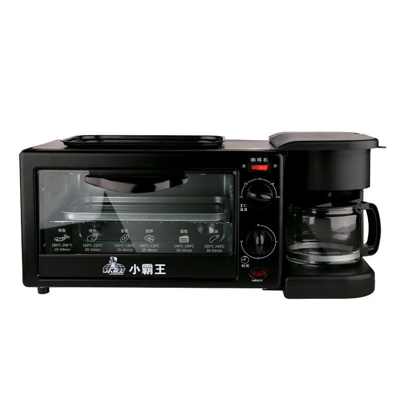 Little Overlord Triple Breakfast Machine Frying and Baking Toaster Electric Oven Baking Bread Bread Maker