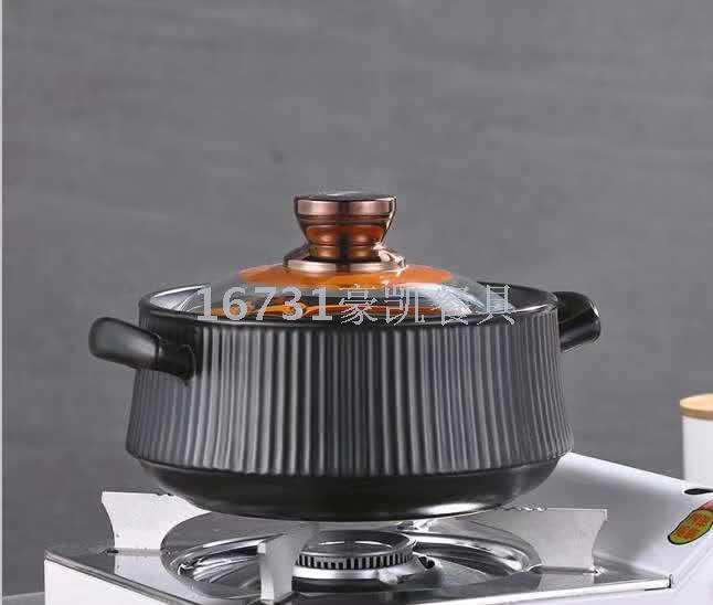 Ceramic Casserole Health Pot Open Fire and High Temperature Resistance Health Pot Soup and Porridge