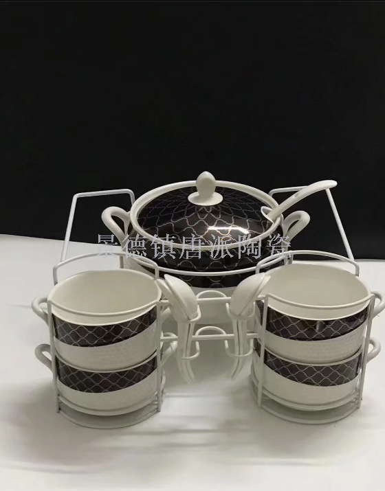 Jingdezhen ceramic soup pot ceramic bowl ceramic double ear pot rice noodle pot heat-resistant king kong pot health pot Jingdezhen ceramic soup pot ceramic bowl ceramic double ear pot rice noodle pot heat-resistant king kong pot health pot