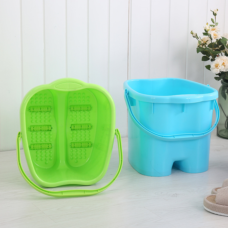 Foot bath tub with cover for massage foot tub plastic foot tub for washing foot tub for household use