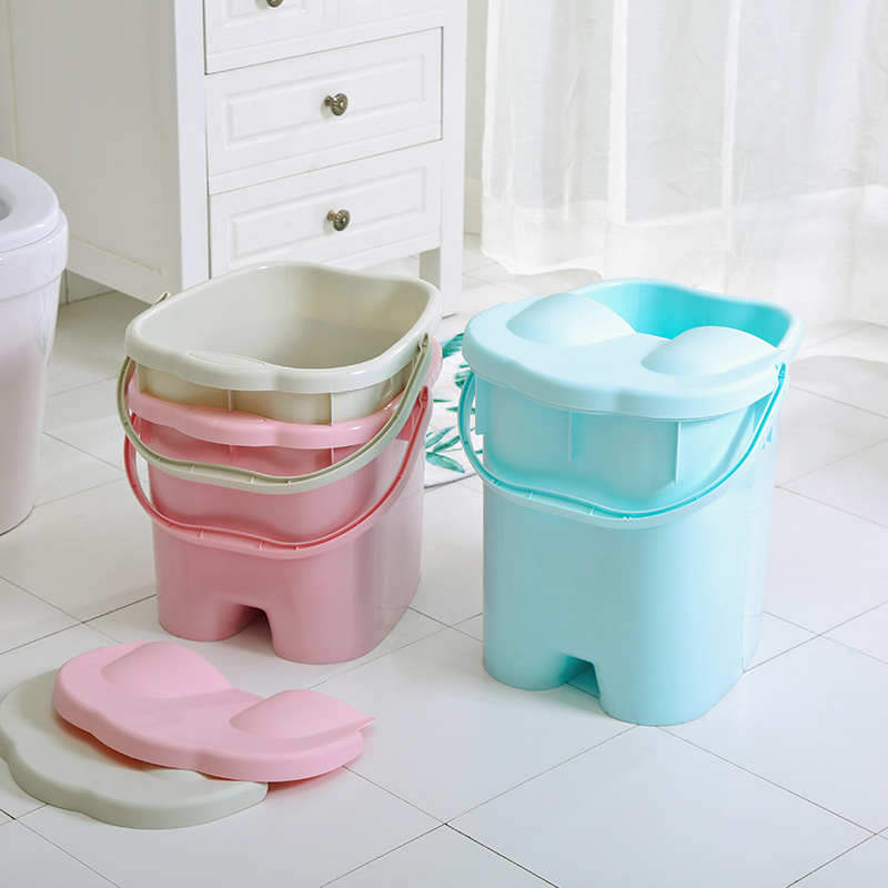 Foot bath tub with cover for massage foot tub plastic foot tub for washing foot tub for household use