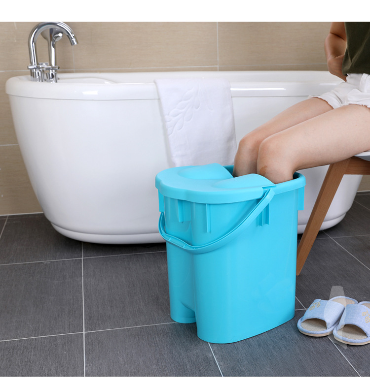 Foot bath tub with cover for massage foot tub plastic foot tub for washing foot tub for household use