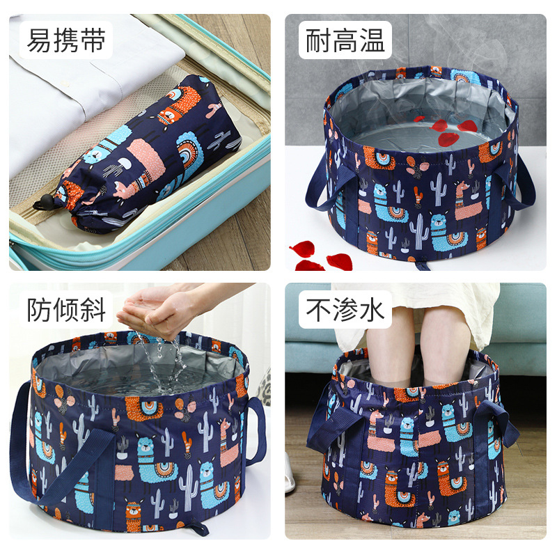 Foot tub collapsible foot tub portable travel collapsible foot tub household foot bath tub thickened foot tub