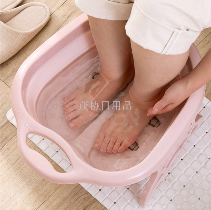 Plain colored folding foot  foot bath tub massage tub foot bath tub high wash foot tub tuba household foot bath tub