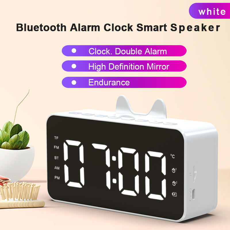 SOURCE Factory New Private Model Q9 Bluetooth Speaker Radio Clock Speaker Mirror Audio Alarm Clock Audio Stall