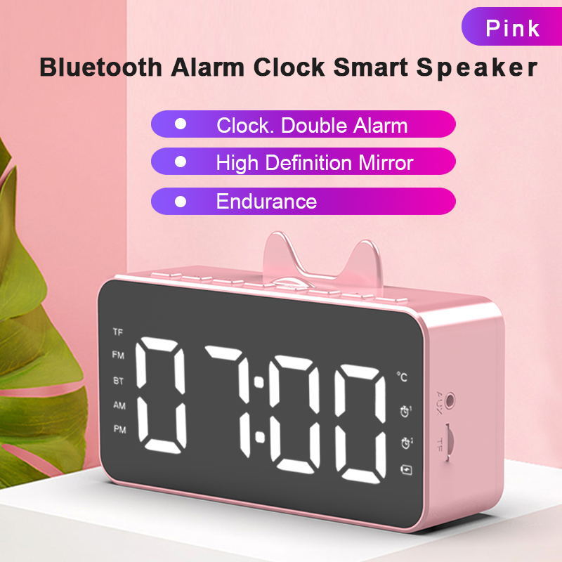 SOURCE Factory New Private Model Q9 Bluetooth Speaker Radio Clock Speaker Mirror Audio Alarm Clock Audio Stall