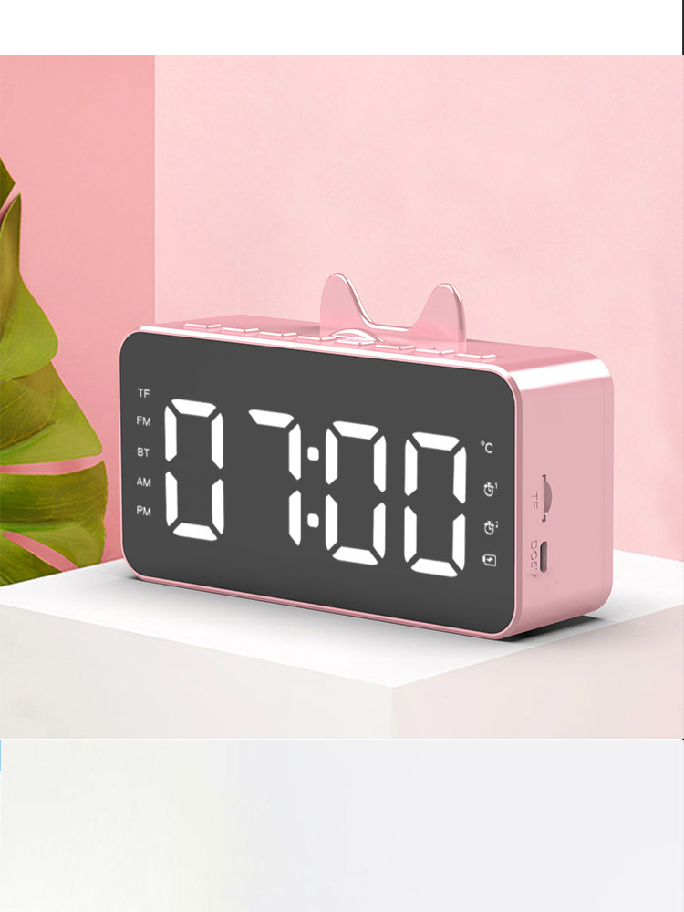 SOURCE Factory New Private Model Q9 Bluetooth Speaker Radio Clock Speaker Mirror Audio Alarm Clock Audio Stall SOURCE Factory New Private Model Q9 Bluetooth Speaker Radio Clock Speaker Mirror Audio Alarm Clock Audio Stall