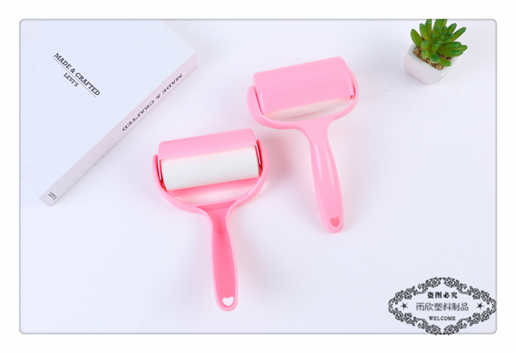Handheld Drum Pink Clothing Lint Remover Dusting Brush Hair Remover Home Clothing Hair Removal Brush Bed Brush