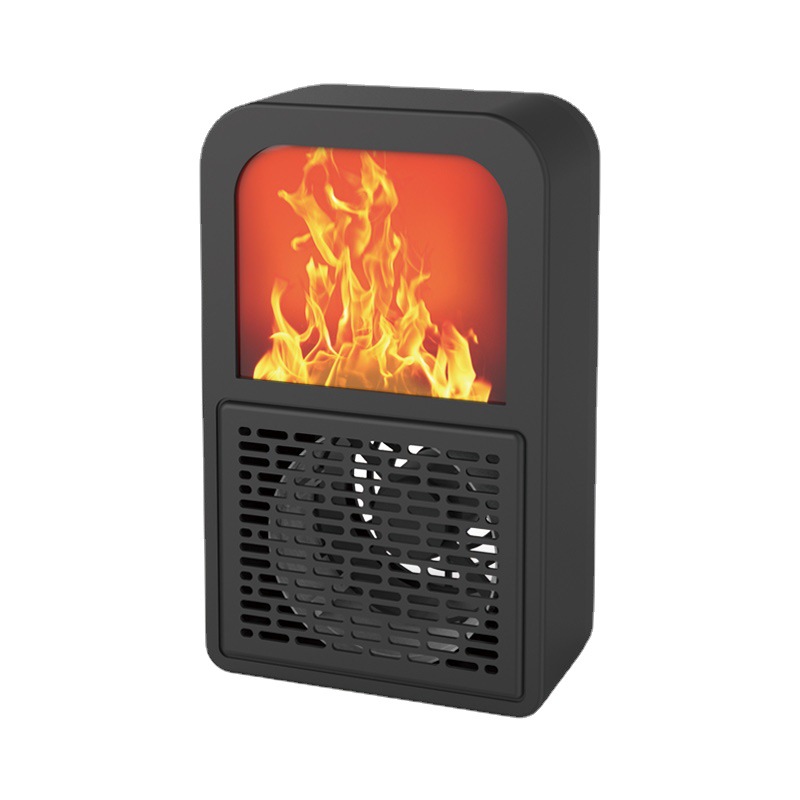 New Small Warm Air Blower Household Desk Air Heater Electric Heater Mini Student Heater Flame Warm Air Blower