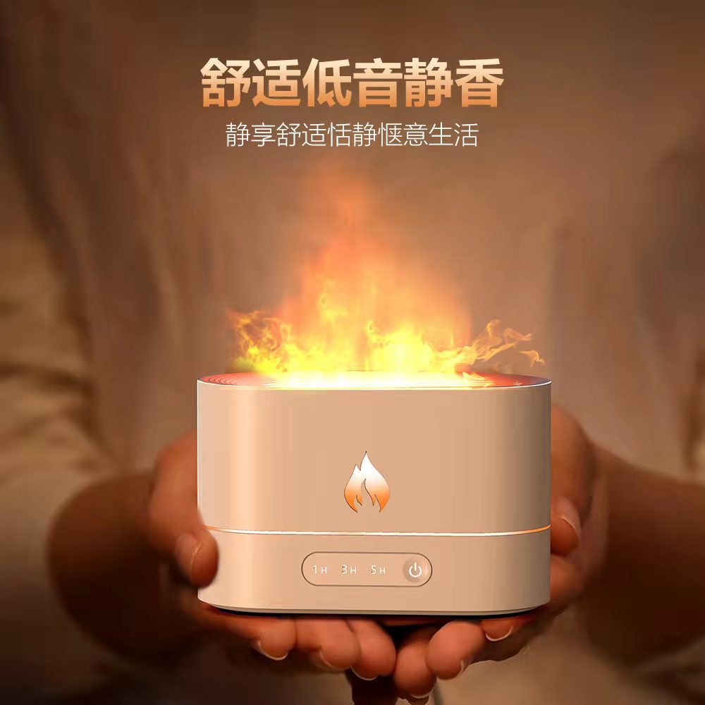 Creative Simulation Flame Aroma Diffuser Home Office Desk Surface Panel 3D Simulation Flame Ambience Light Humidifier Creative Simulation Flame Aroma Diffuser Home Office Desk Surface Panel 3D Simulation Flame Ambience Light Humidifier