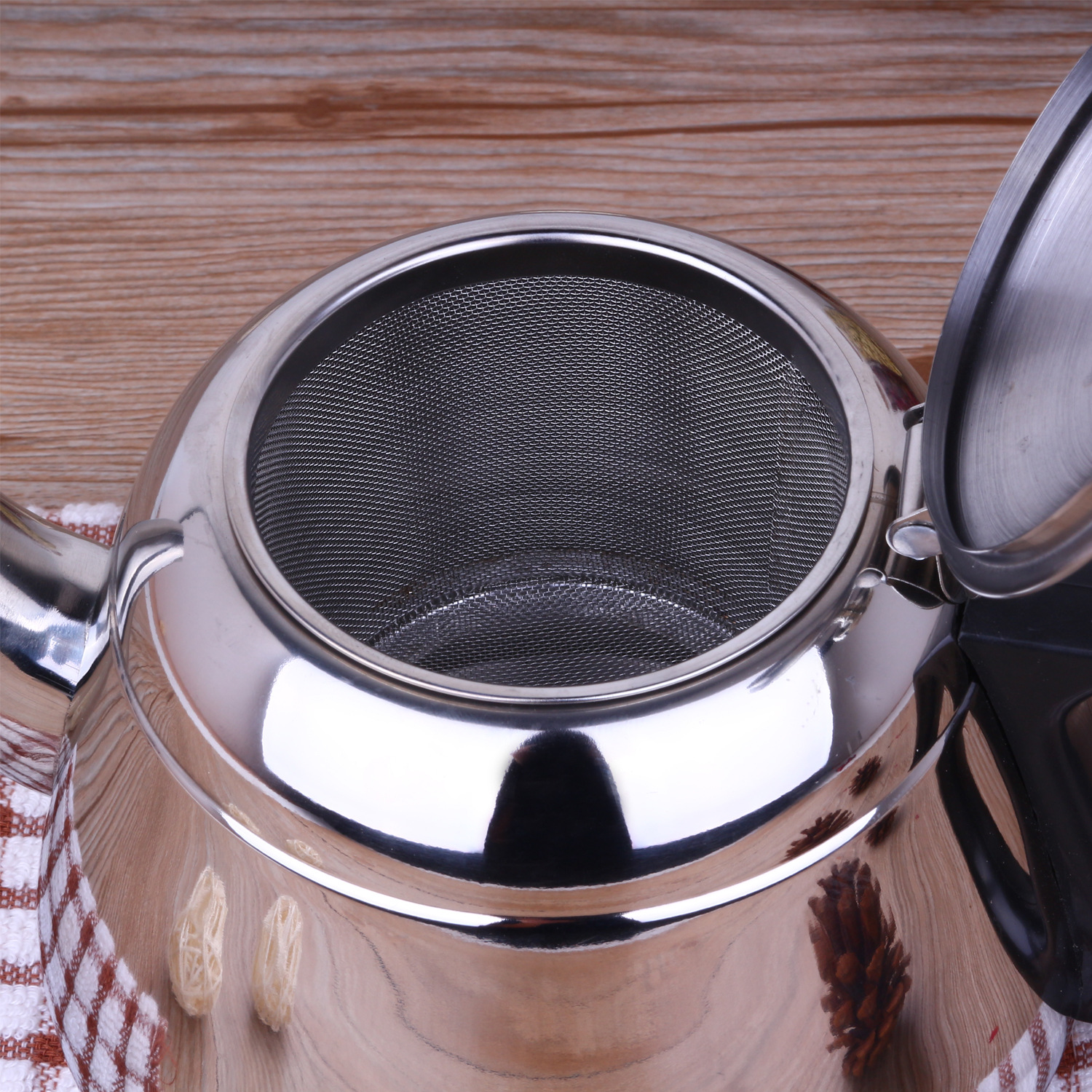 Steel Teapot Tea Brewing Pot Induction Cooker Special Use Flat Bottom Kettle Kung Fu Tea Set Teapot Small Kettle